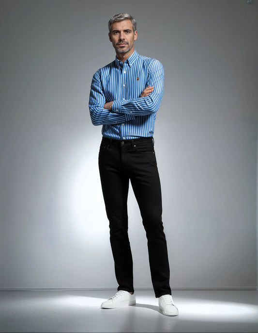 CAMISA RAYAS OXFORD ANGRY BEAR