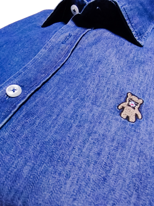 CAMISA DENIM ANGRY BEAR